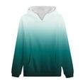 thumbnail image 4 of Kaemgyyd Women's Casual Hoodies Crewneck Lightweight Long Sleeve Sweatshirt Trendy Gradient Pullover Tops with Pockets, 4 of 4