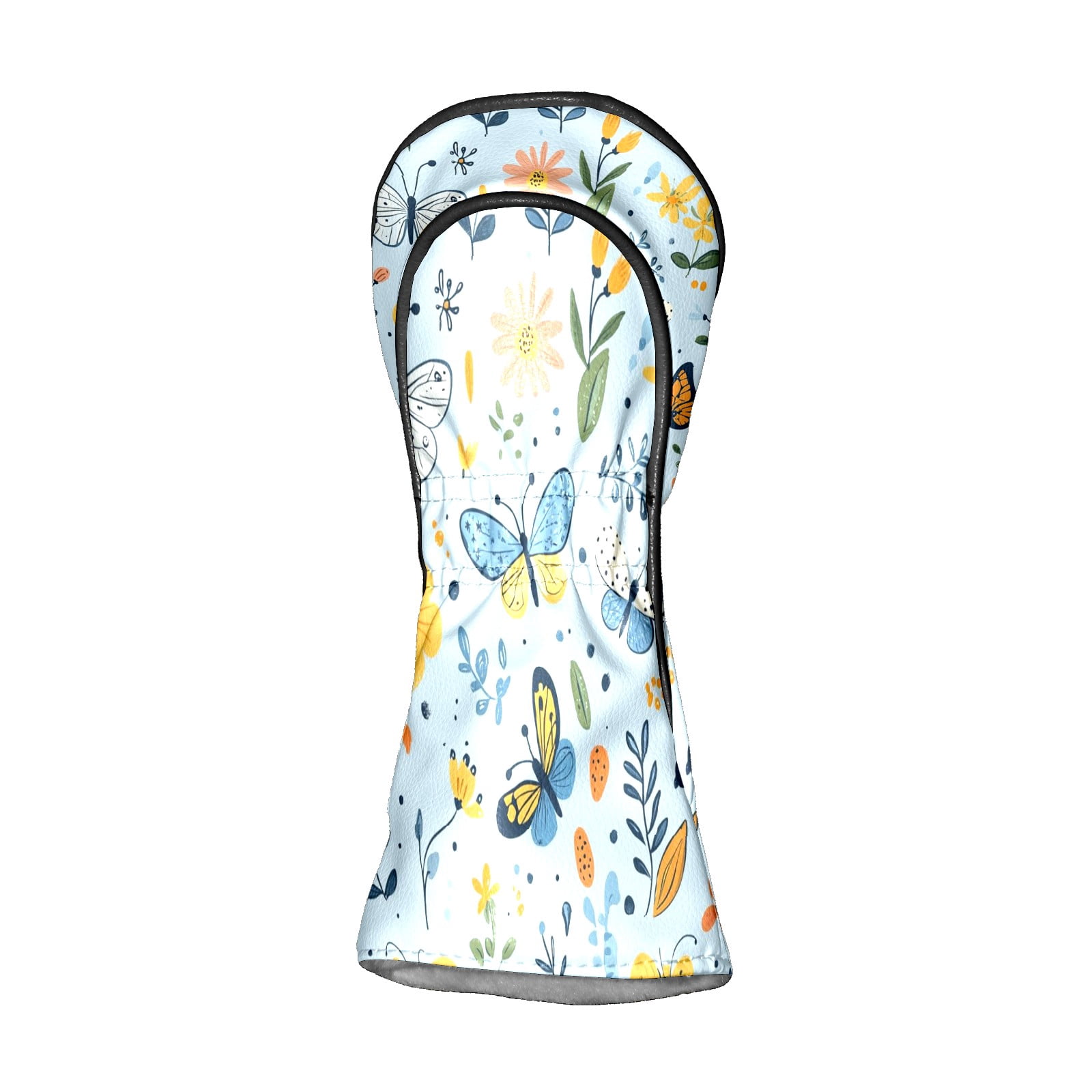 Golf Club Head Covers - Cute Cartoon Pattern, PU Leather, Waterproof, Fits Fairway Woods/Hybrid, Unisex, Fits Most Brands