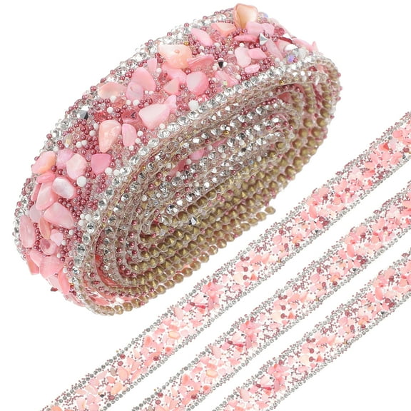 Trim Rhinestones for Nails Gravel Strip Pink Christmas Decoration