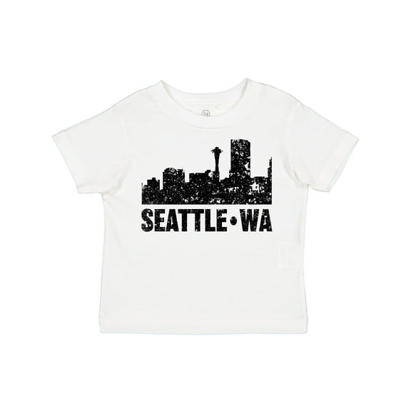 Inktastic Seattle Skyline Grunge Boys or Girls Toddler T-Shirt