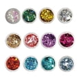thumbnail image 7 of 4x  Sequin Flake Eyes Face Body Hairs Nail Glitter Loose Glitter for , , Makeup, Jewelry Making, Crafts Style C, 7 of 7