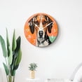 thumbnail image 4 of 12 Inch Wall Clock Battery Operated Silent Clock Decorative for Office, Kitchen, Outdoor, Living Room，Basenji Dog Drawing, 4 of 4