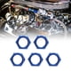 thumbnail image 3 of Adaptador 5 Piezas AN8 Rosca Hembra Tuerca De Bloqueo Hexagonal aleación De Metal Adaptador De Montaje De Tuerca De Bloqueo Reemplazo Azul Para Accesorios De Mamparo, 3 of 7