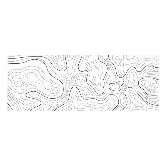 Topographic Contour Extended Big Mouse Pad Computer Keyboard Mouse Mat Mousepad 800x300x2mm,1 x Mouse Pad,White