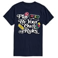 thumbnail image 2 of Uno - Play By Your Own Rules - Men's Short Sleeve Graphic T-Shirt, 2 of 4