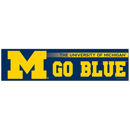 Michigan Wolverines Official NCAA 12 inch x 3 inch Bumper Sticker by WinCraft