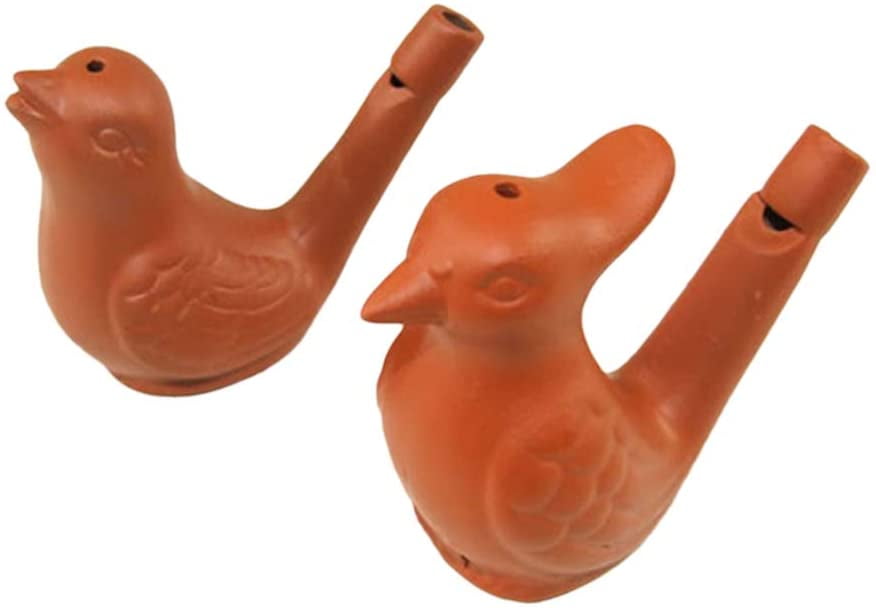 2pcs Bird Water Warbler Whistles Bird Call Toy Noisemaker Toys Kids