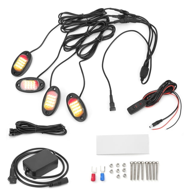 Música Underglow Light APP Bluetooth Control LED Rock Light Kit 1V4 para ATV para barco para camión