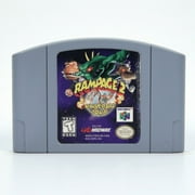 Rampage 2 Universal Tour Video Games Cartridge Card for N 64 Us Version