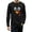 Black, variant on Tstars Turkey Face Shirt Gobble Funny Thanksgiving Long Sleeve Shirts for Men Small Black