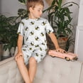thumbnail image 4 of Balery Bee Conjunto de Pijama Infantil de Manga Corta con Estampado – Ropa de Dormir de Algodón Suave-Medium, 4 of 6