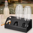thumbnail image 4 of Portabotellas de acero inoxidable de primera calidad para SodaStream, portagoteo triple para Soda Stream Crystal, Easy, bandeja de goteo para botellas SodaStream, portabotellas con rejilla de goteo Xemadio MZQ-0989, 4 of 9