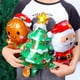 thumbnail image 4 of Globos de aluminio navideños, Papá Noel, hombre de jengibre, muñecos de nieve de pie, globos de aluminio navideños, suministros de decoración para fiestas para niños, 4 of 5