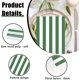thumbnail image 4 of 50 servilletas de papel a rayas de 3 capas, color verde y blanco, toallas de mano desechables para baño, boda, cumpleaños, baby shower, cena, servilletas desechables, 4 of 4