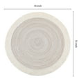 thumbnail image 3 of Unique Bargains Rustic Rattan Place Mats Set of 6 for Dining Table Decor Beige 15x15in, 3 of 6