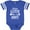 Football Blue and White, variant on Inktastic Future Goth Like My Aunt with Skulls Boys or Girls Baby Bodysuit