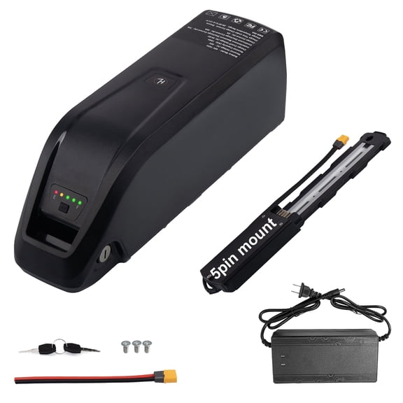 5-Pin 48V 15AH Ebike Battery Rechargeable Lithium Ion Battery 1500W for Adult Electric Bike Tricycle