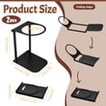 thumbnail image 2 of Sekonow 2 Pack Portable Coffee Maker Stand, Foldable Aluminum Pour Over Coffee Dripper Holder for Espresso Machines, Compact for Camping & Home Use, Black, 2 of 7