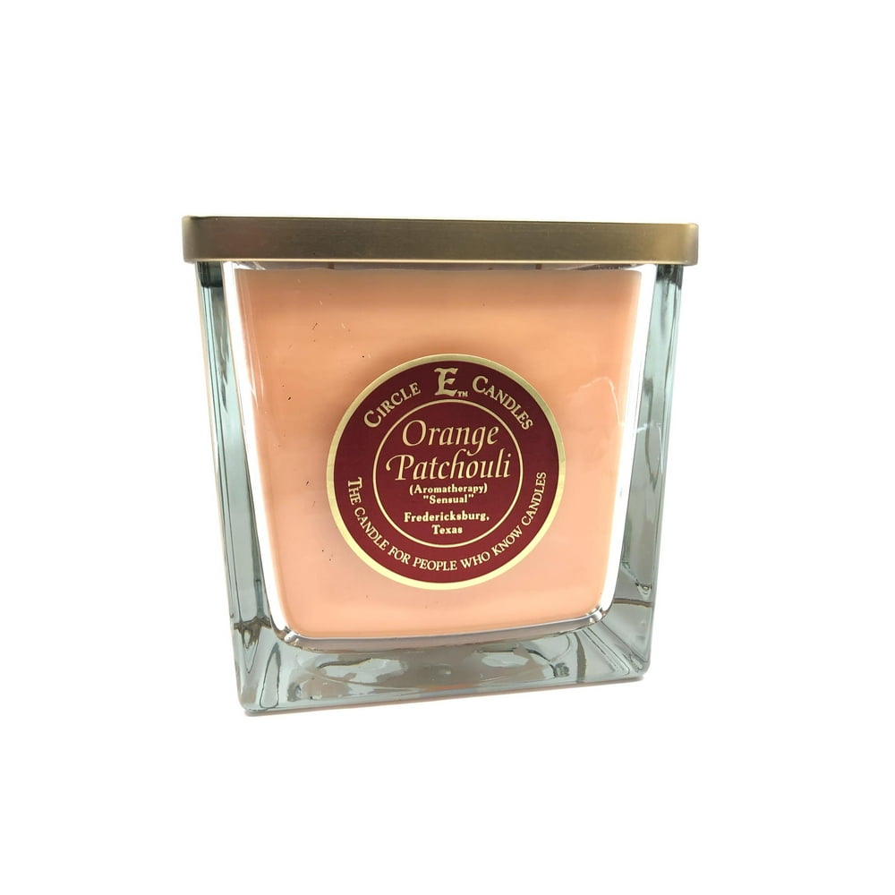 Circle E Orange Patchouli Scented Jar Candle Size 75oz 350 Hour