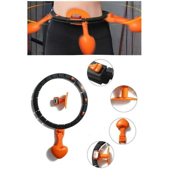 Sports Hoop Weight Loss:Smart Infinity Auto-Spinning Hoop for Exercise, Weight Loss & Burning Fat,Weighted Fitness Exercise Hula Hoop