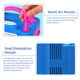 thumbnail image 6 of IDAODAN Electric Air Balloon Pump, Portable Dual Nozzle Electric Balloon Inflator/Blower for Party Decoration - 110V 600W (Blue), 6 of 10