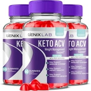 (3 Pack) Genix Lab Keto ACV Gummies - Apple Cider Vinegar Supplement for Weight Loss - Energy & Focus Boosting Dietary Supplements for Weight Management & Metabolism - Fat Burn - 180 Gummies