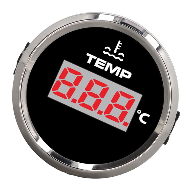 Calibre de Temperatura del Agua, Antifog de Doble Capa, Temperatura digital de temperatura imprudente IP67 Impermeable 52 mm para la bote de camiones para llevar para automóvil