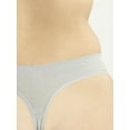 thumbnail image 5 of Joyspun Women's Seamless Thong Panties, 3-Pack, Sizes XS-3XL, 5 of 7