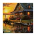 thumbnail image 4 of Acheng Sunset Bird Square Tablecloth Waterproof Resistant Fabric 100% Polyester Fiber 40*40, 4 of 8