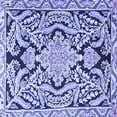 thumbnail image 1 of Ahgly Company Machine Washable Indoor Square Persian Blue Traditional Area Rugs, 5' Square, 1 of 4