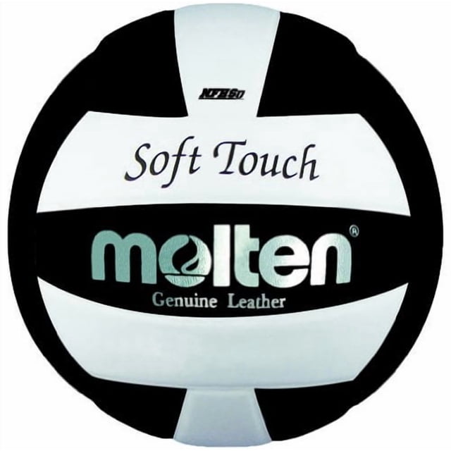 Balón de voleibol Molten Soft Touch de cuero genuino para interior