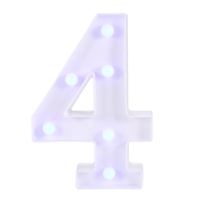 Bearachild Número colorido Lámpara de noche LED Número de lámpara 0-9 Lámpara de decoración de luz de modelado con 16 colores cambiantes 4 Iluminación y accesorios Numero 5 Bearachild HA026552-05