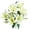 C, variant on Lifelike Memorial Bouquet – Artificial Daisy Arrangement for Cemetery, Window Box or Home Table Centerpiece