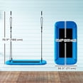 thumbnail image 2 of Qaba Saucer Swing for Kids Adjustable Height 58" x 30", Blue, 2 of 8