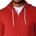 thumbnail image 5 of Independent Trading Co. Unisex Lightweight Full-Zip Hooded Sweatshirt, S, Red, 5 of 5