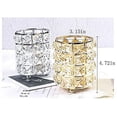 thumbnail image 5 of Porta brochas de maquillaje de cristal hecho a mano, organizador de almacenamiento de cosméticos para tocador, baño, dormitorio y escritorio de oficina, 5 of 5