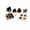 A004- Black, variant on Craft Supplies for Student Animal Beads Craft Kit Diy 3D Animal Figurines Birthday Gift for Boys Girls Handmade Jewelry Art Craft Supplies with Colored Craft Beads Instruction