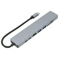 thumbnail image 1 of USB C Dock 8 in 1 Multifunctional Type C to RJ45 USB3.0 USB C HD Multimedia Interface Docking Station for Desktop Laptop, 1 of 5