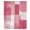 Pink, variant on Brown Geometric Sheer Curtains 108" Extra Long, Watercolor Ombre Modern Abstract Art Light Filering Curtains, Privacy Drapes Simi Floor to Veiling Curtain for Living Room Bedroom Window Treatment