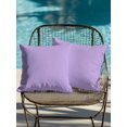 thumbnail image 4 of Waterproof Outdoor Throw Pillows with Inserts 18"x18" Set of 2, Purple Soft Decorative Pillowcases for Couch Bedroom, Modern Pure Lavender Purple Pillow Covers for Sofa Living Room, 4 of 8