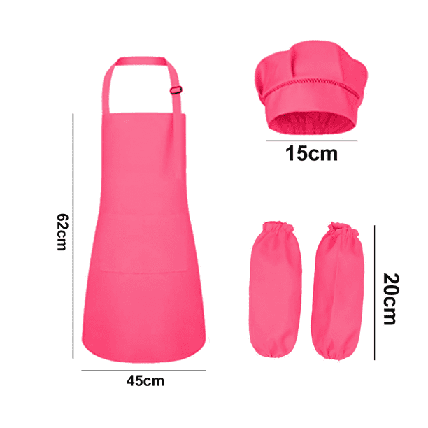 Set De 2 Delantales Infantiles Con Gorro, Guantes Y Agarraderas: Cocina Divertida Y Segura Para Niños