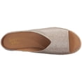 thumbnail image 4 of Franco Sarto Womens Pine Leather Open Toe Special Occasion, Platinum, Size 9.5, 4 of 4