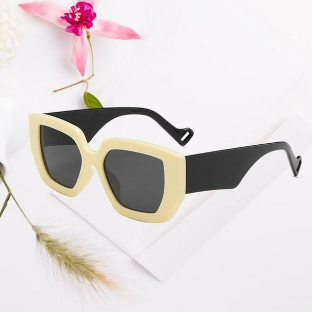 Anteojos retro antiimpacto Macarena Gafas de sol para mujer Beige