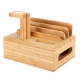 thumbnail image 4 of Bamboo Charging Station Organizer,Mobile Phone Watch Rack Holder Organizer for Home Office Use, Device Desktop Stations Cell Phone,Tablet, 4 of 9