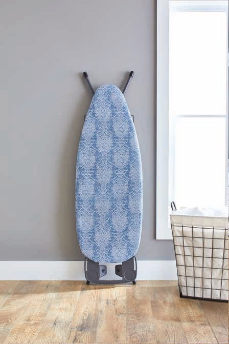 (4 pack) Better Homes & Gardens Ironing Board Cover-18x54, Cotton,Recycled Polyester Felt Padded, Reversible,Scorch Resistant, MulticolorDamask Blue/Gray Patern to Solid Blue,Cover Only-Boards Sold Separately