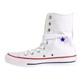 thumbnail image 4 of Converse Women's Chuck Taylor Hi-Rise Extra High White / Blue Red High-Top Canvas Fashion Sneaker - 6.5M, 4 of 6