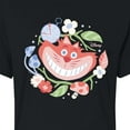 thumbnail image 3 of Disney - Alice In Wonderland - Cheshire Cat Circle - Juniors Cropped Cotton Blend T-Shirt, 3 of 5