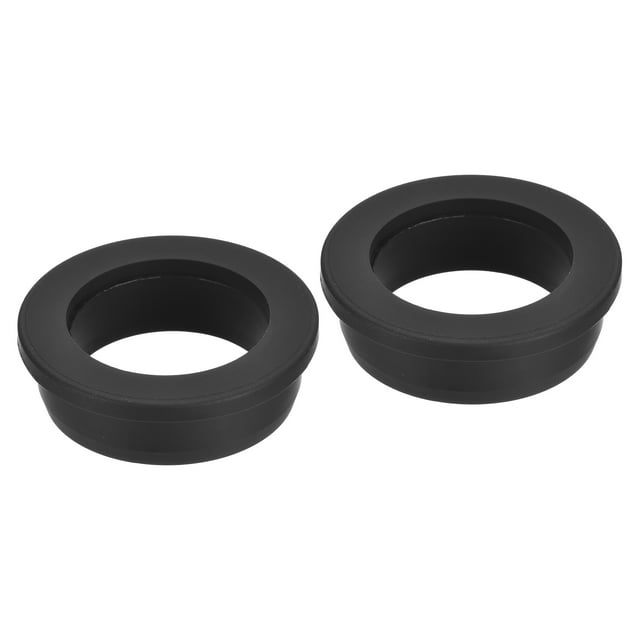 Unique Bargains Support de Œillet en Caoutchouc Dia 1-53/64 Pieds (46.3mm) Rond Type T pour Protection des Câbles 2 Pack
