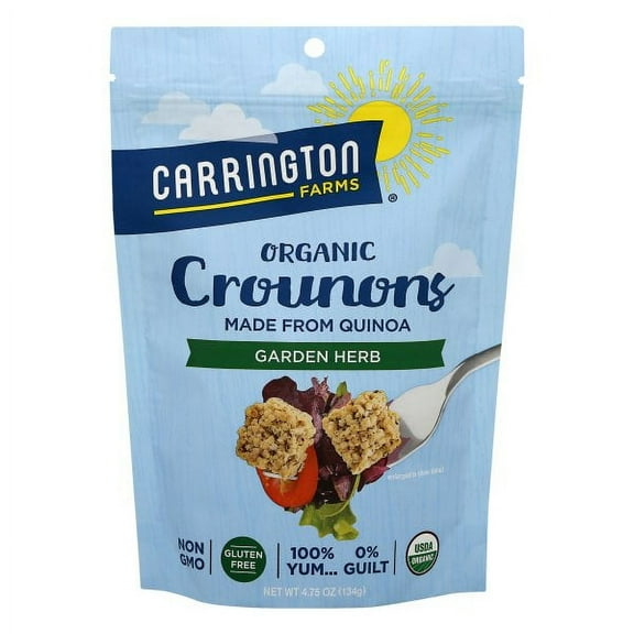 Carrington Farms Crounons, Garden Herb, Organic - 4.75 oz