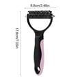 thumbnail image 2 of VAIFTILNO Pet Grooming Rake - Double-Sided Deshedding Dematting Tool for Cats and Dogs, Gentle Deshedding Comb Removes Loose Hair and Tangles, Pet Cleaning Tool, 2 of 6